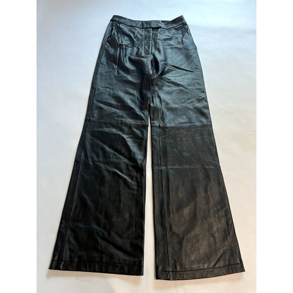 AEXAE Leather Pants in Black - Picture 3 of 6